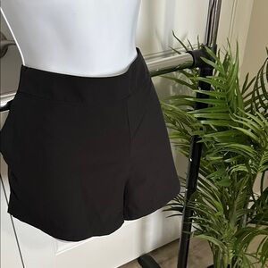 Black Women's Swim Coverup Shorts